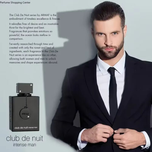 Armaf Club De Nuit Intense for Men Eau de Parfum Spray, 3.4 Ounce _ 100 ml Christmas gift with long-lasting fragrance
