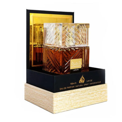 Lattafa Khamrah - Vanilla, Warm Spicy, Amber, Cinnamon - Eau de Parfum Long-Lasting Fragrance for Unisex, 3.40 Ounce _ 100 ml