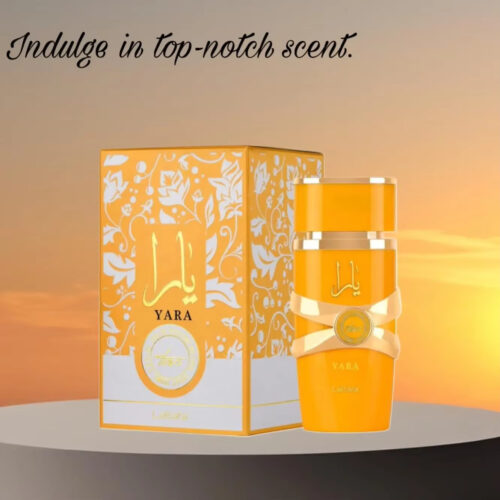 Lattafa Yara - Vanilla, Gourmand, Fruity, Floral - Eau de Parfum Long-Lasting Fragrance for Women, 3.40 Ounce _ 100 ml